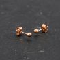 Second Hand Rose Gold 3mm Ball Stud Earrings 43171401