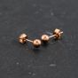 Second Hand Rose Gold 3mm Ball Stud Earrings 43171402