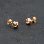 Second Hand Three Colour Gold 6mm Knot Stud Earrings 43171439