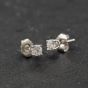 Second Hand 9ct White Gold 0.25ct Brilliant Cut Diamond Stud Earrings 43171488