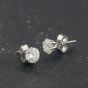 Second Hand Platinum 1.32ct Brilliant Cut Diamond Single Stone Stud Earrings 43171492