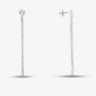 Second Hand 14ct White Gold 1.00ct Brilliant Cut Diamond Dropper Earrings 4317170