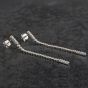 Second Hand 14ct White Gold 1.00ct Brilliant Cut Diamond Dropper Earrings 4317171