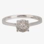 Second Hand 14ct White Gold Diamond Cluster Ring 4328047