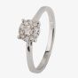 Second Hand 14ct White Gold Diamond Cluster Ring 4328061