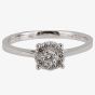 Second Hand 14ct White Gold Diamond Cluster Ring 4328061