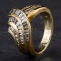 Second Hand 9ct Yellow Gold 1.30ct Diamond Fancy Ring 4328104