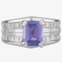 Second Hand Platinum Tanzanite and Diamond Ring 4328299