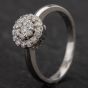 Second Hand 14ct White Gold Diamond Cluster Ring 4328474