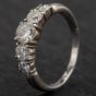 Second Hand Platinum Five Stone Graduated Diamond Ring 4328482