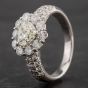 Second Hand Platinum 2.09ct Diamond Heart Cluster Ring 4328487