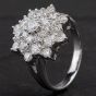 Second Hand Platinum Diamond Cluster Ring 4328506