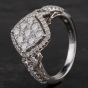 Second Hand 18ct White Gold Diamond Cluster Ring 4328549
