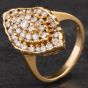 Second Hand 14ct Diamond Marquise Shape Fancy  Cluster Ring 4328747