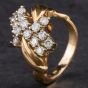 Second Hand 14ct Diamond Fancy Cluster Ring 4328750