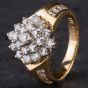 Second Hand 14ct Diamond Fancy Cluster Ring 4328758