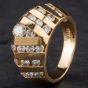 Second Hand 14ct Diamond 7 Row Graduated Band Ring 4328764