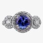Second Hand 18ct White Gold Tanzanite Diamond Ring 4329300