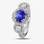 Second Hand 18ct White Gold Tanzanite Diamond Ring 4329300