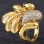 Second Hand 18ct Yellow Gold Diamond Set Fancy Ring 4332284