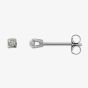 Second Hand 14ct White Gold 0.07ct Diamond Stud Earrings 4333096