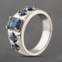 Second Hand Platinum 2.19ct Sapphire Graduated Five Stone Ring 43361177