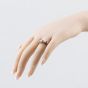 Second Hand 18ct Yellow Gold Sapphire & 0.20ct Brilliant Cut Diamond Half Eternity Ring 43361211