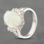 Second Hand Platinum 2.81ct Opal & 0.20ct Diamond Oval Dress Ring 43381023