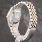 Second Hand Rolex Mens Datejust White Dial Two Colour Bracelet Watch 15223