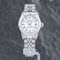 Second Hand Rolex Ladies Datejust White Bracelet Watch 69174