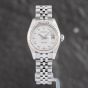 Second Hand Rolex Ladies Datejust Jubilee Silver Bracelet Watch 179174