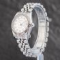 Second Hand Rolex Ladies Datejust Jubilee Silver Bracelet Watch 179174