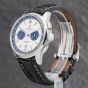 Second Hand Breitling Mens Premier B01 White Leather Strap Watch AB0118221G1P1
