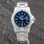 Second Hand Breitling Mens Avenger Blue Dial Silver Bracelet Watch A17318