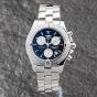 Second Hand Breitling Mens Colt Black Dial Silver Bracelet Watch A7338011