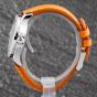 Second Hand Breitling Ladies Colt White Dial Orange Leather Strap Watch A74389
