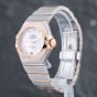 Second Hand OMEGA Ladies Constellation Petite Seconde Silver Dial Silver Bracelet Watch 12725272055001