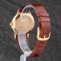 Second Hand Rotary Mens 9ct Gold Leather Strap Watch