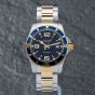 Second Hand Longines Mens Hydroconquest Blue Dial Bracelet Watch L3.740.3