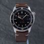 Second Hand Bremont Mens Supermarine Black Dial Leather Strap Watch S501/BK/2018