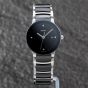 Second Hand Rado Ladies Centrix Black Bracelet Watch R30935712