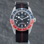 Second Hand Tudor Mens Black Bay GMT Black Fabric Strap Watch 7983ORB