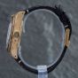 Second Hand Tudor Mens Black Bay Grey Dial Black Leather Strap Watch 79250BA