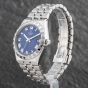 Second Hand Tudor Mens Royal Blue Dial Silver Bracelet Watch 28500