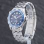 Second Hand OMEGA Mens Seamaster Blue Dial Silver Bracelet Watch 25618000