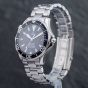 Second Hand OMEGA Mens Seamaster Black Dial Silver Bracelet Watch 22545000
