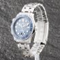 Second Hand OMEGA Mens Seamaster Blue Dial Silver Bracelet Watch 21030422003001