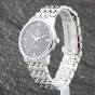 Second Hand OMEGA Mens De Ville Black Dial Silver Bracelet Watch 42410372001001