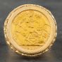Second Hand 9ct Yellow Gold 1910 Half Sovereign Coin Ring 41201009BND