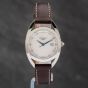 Second Hand Longines Ladies Equestrian Diamond Set Silver Leather Strap Watch L6.140.3.77.7